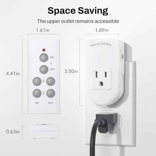 Wireless Remote Control Outlet Electrical Switch for Lights