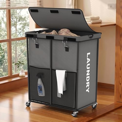 Laundry Basket with Wheels