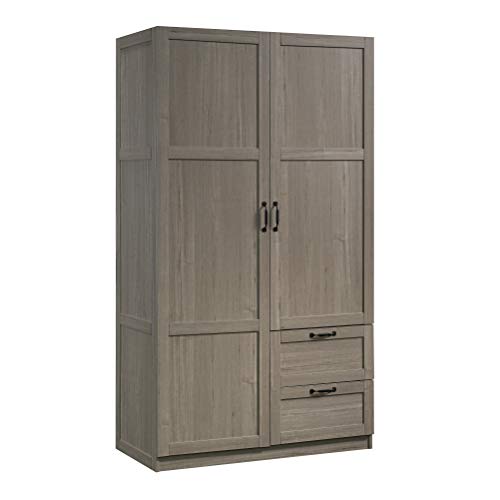 Select Multipurpose Bedroom Armoire Wardrobe Closet Pantry Storage Cabinet with Storage Drawers and Hanging Rail