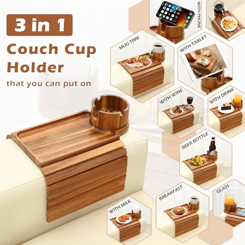 Couch Cup Holder Tray