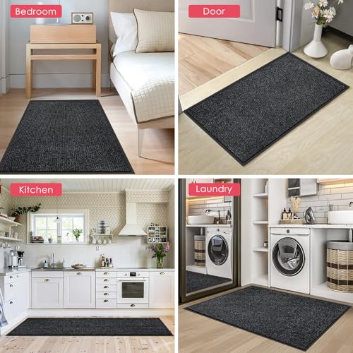 Door Mat Indoor Outdoor Entrance Mat to Trap Dirt and Moisture
