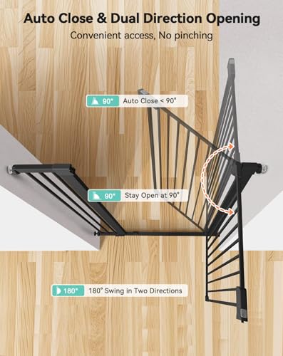 42" Extra Tall Baby Gate for Stairs Doorways