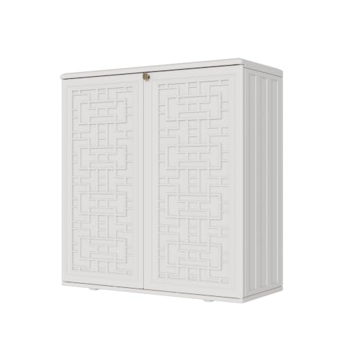 Waterproof Indoor Outdoor Storage Cabinet with Shelf