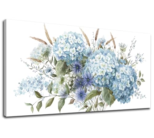 Large Floral Wall Art Grey Cream Brown Flowers Wall Decor Abstract Botanical Canvas Painting Artwork Simple Life Canvas Pictures for Living Room Bedroom Kitchen Home Office Decoration