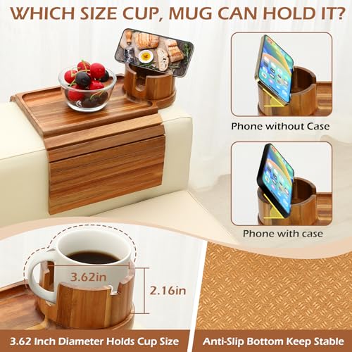 Couch Cup Holder Tray