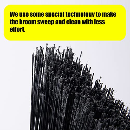Heavy Duty Broom Outdoor Commercial for Courtyard Garage Lobby Mall Market Floor Home Kitchen Room Office Pet Hair Rubbish 54Inch