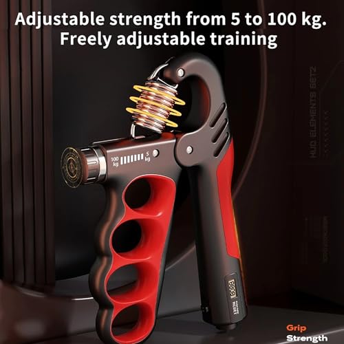 Grip Strength Trainer with Adjustable Resistance & Automatic Counter