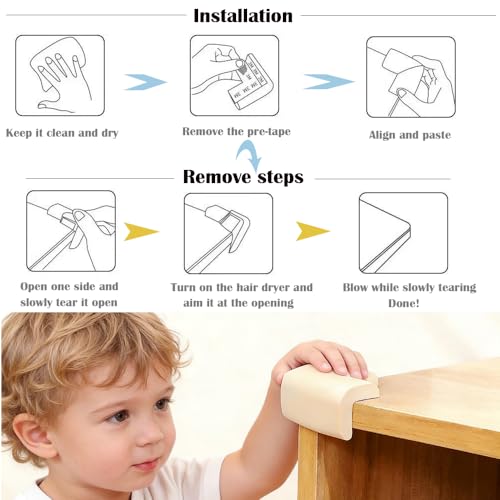 12 Pack Corner Protectors for Baby Proofing