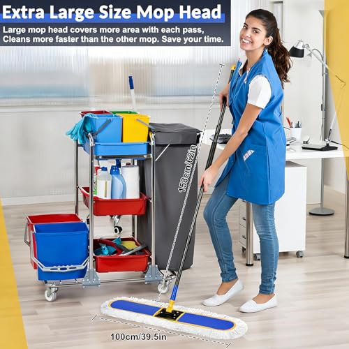 24" Commercial Dust Mop for Floor Cleaning
