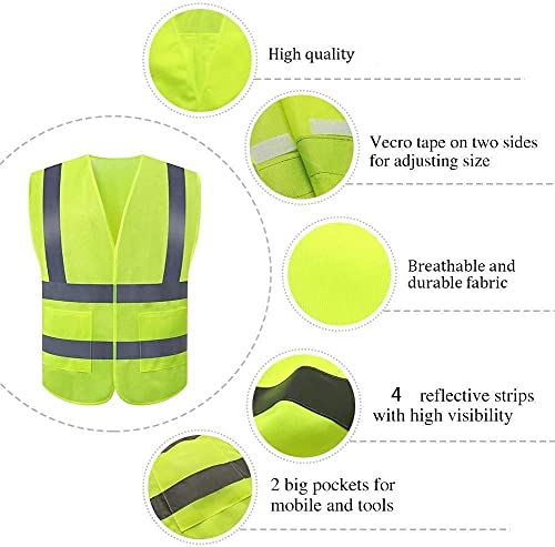 High Visibility Safety Vest 10 Pack