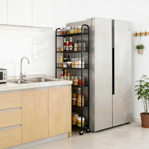 6 Tier Slim Rolling Storage Cart