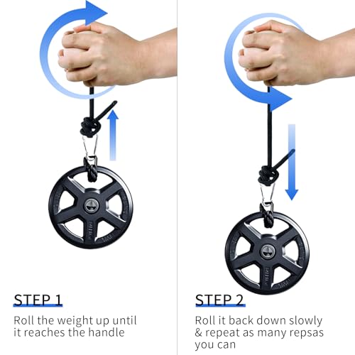 Wooden Wrist Roller and Forearm Strengthener