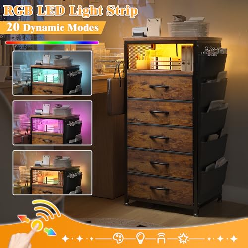 Night Stand Set 2 with Charging Station