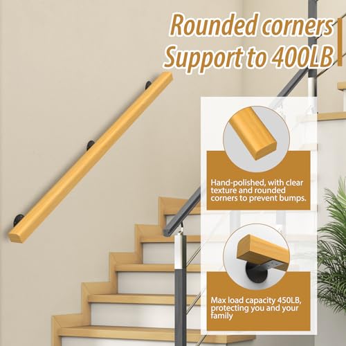 Wooden handrail