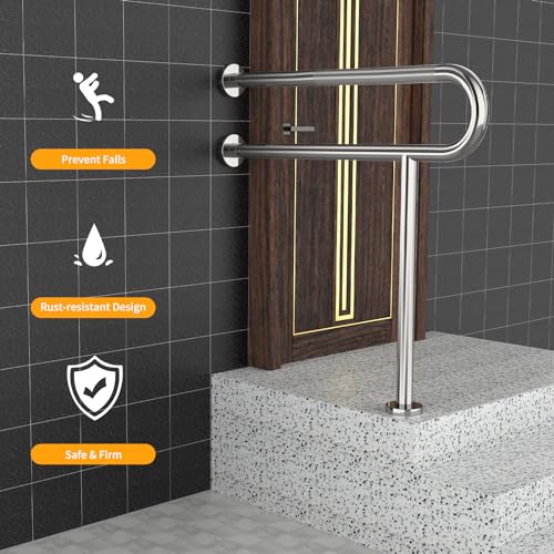 Handicap Grab Bars Rails Toilet Handrails Bathroom Safety Bar Hand