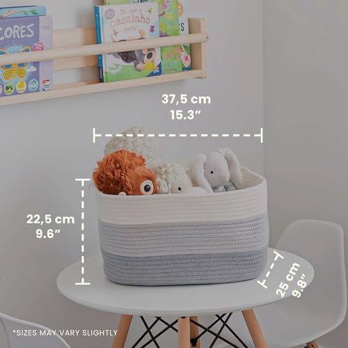 Cotton Rope Baskets for Shelves