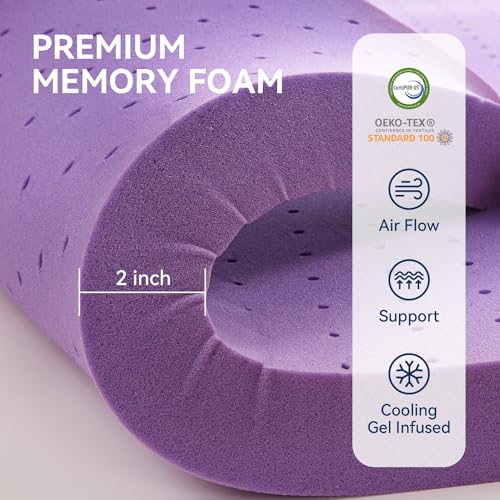 Dual Layer Memory Foam Mattress Topper