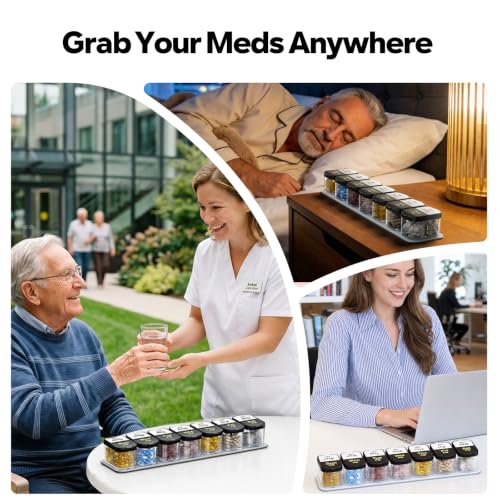 Extra Large Pill Organizer 2 Times A Day
