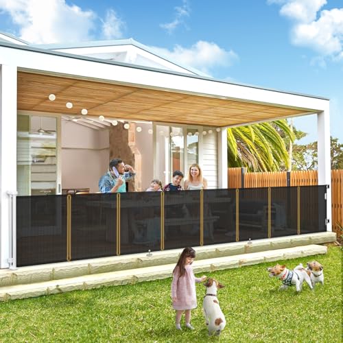 Extra Wide & Tall Retractable Baby & Dog Gate