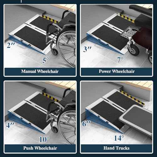Portable Foldable Aluminum Wheelchair Ramp