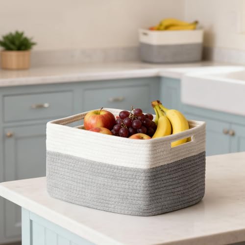 5 Pack Woven Storage Baskets