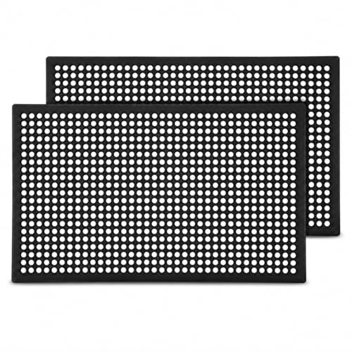 4 Pack 36"x24" inch Entrance Rubber Drainage Floor Mats