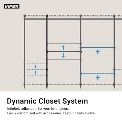 R3 Rolling Clothes Rack Heavy Duty Portable Closet for Hanging Cloth