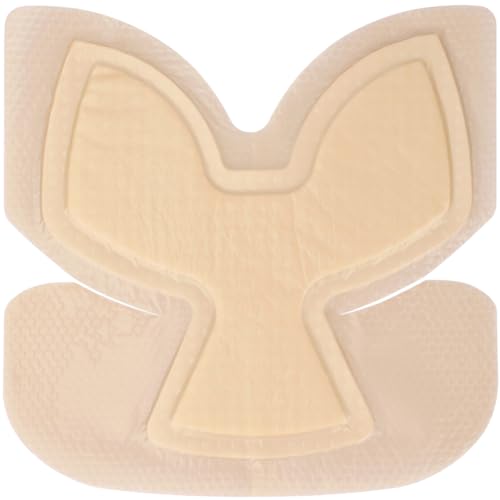 Heel Bordered Silicone Foam Dressing Waterproof Adhesive Sacral Bandages with Absorbent Padding for Elbow Wrist Foot Pressure Bed Sore Hip Knee Replacement Surgery