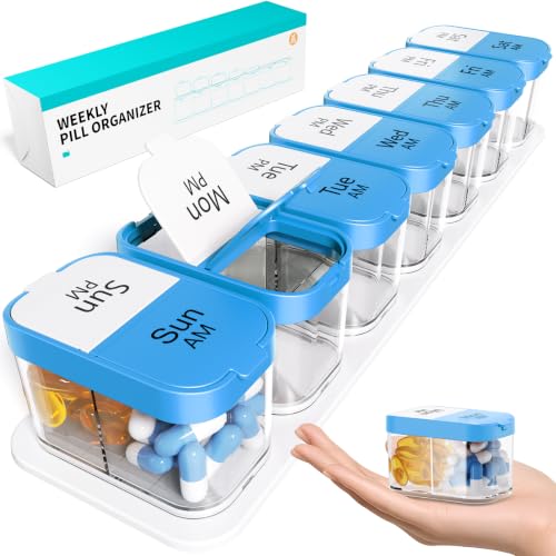 Extra Large Weekly Pill Organizer 2 Times A Day