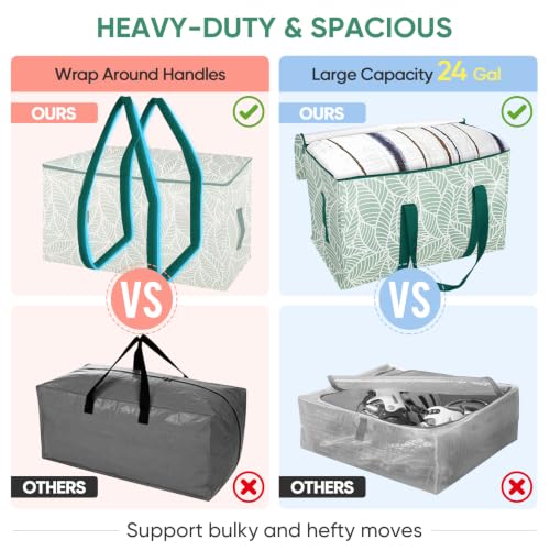 Clear Oversized Moving Bags with Reinforced Handles