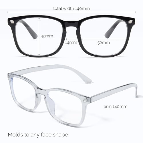 2 Pack Blue Light Blocking Glasses