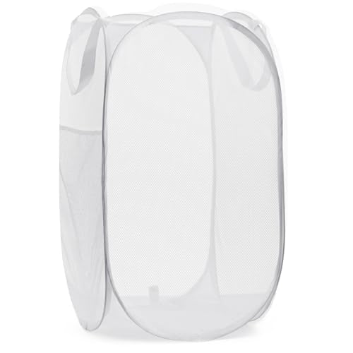 Collapsible Mesh Pop Up Hamper with Side Pocket
