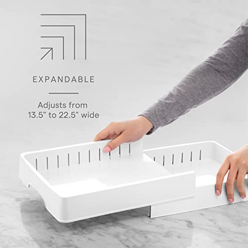 StoraLid Adjustable Food Container Lid Organizer for Kitchen Cabinet Storage