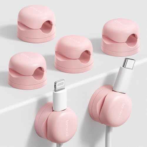Rotatable Desk Cord Organizer Cable Management Holder Clips