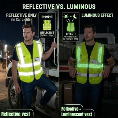 High Visibility Safety Vest Customize Your Logo Protective Workwear 5 Pockets Outdoor Work Vest
