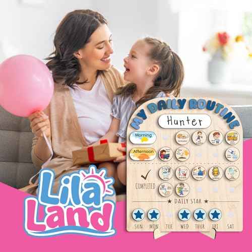 Wooden Chore Chart for Boys