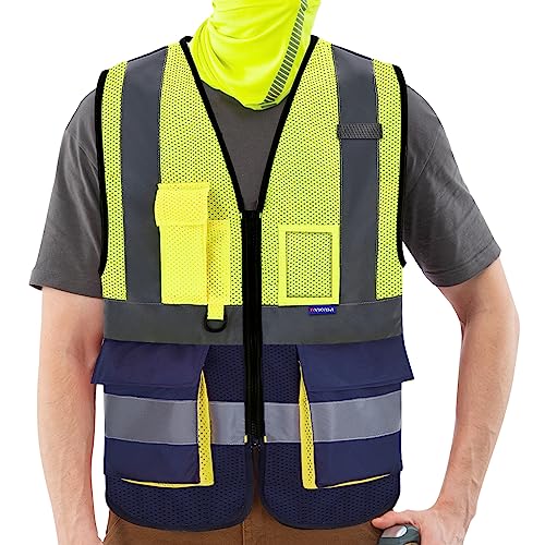 21 colors High Visibility Reflective Work Safety Vest XS