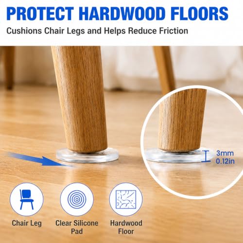 Clear Silicone Furniture Pads Cabinet Bumpers Wall Protection