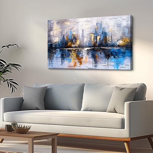 Canvas Wall Art Painting For Living Room Wall Decor White Flowers Picture Wall Decoration Artwork For Dining Room Bedroom Bathroom Kitchen Room Wall Print Painting For Home Decor 20x40 In