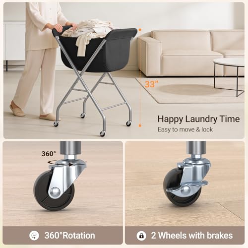 Laundry Cart with Wheels