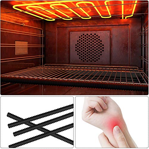 Oven Rack Shields Silicone Oven Rack Protectors Heat Resistant Oven Guards 14 Inches Oven Rack Edge Cover Liner Protector Against Burns