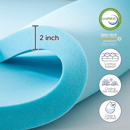 Dual Layer Memory Foam Mattress Topper