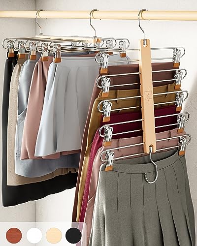 Skirt Hangers Space Saving with Clips