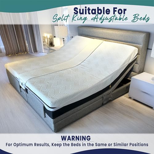 Bed Bridge Split King Gap Filler for Adjustable Bed