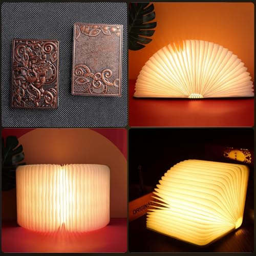 Decorative LED Book Light with Embossed Design