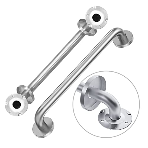 2 Pack Shower Grab Bar 304 Stainless Steel Bathroom Grab Bar Handle Bathroom Shower Balance Bar Safety Hand Rail Support Handicap Elderly Senior Gravida Assist Bath Handle