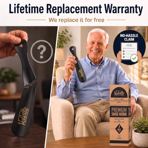 Metal Shoe Horn Long Handle for Seniors