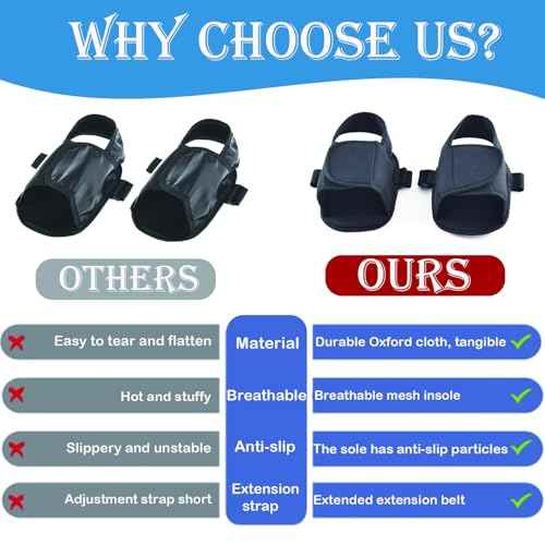 Wheelchair Restraint Shoes Prevent The Foot from Falling Off The Footrest Adjustable & Easy to Wear