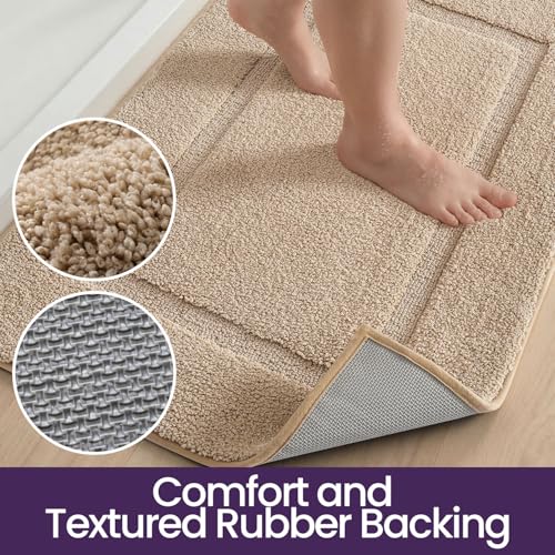 Bath Mat Absorbent and Non Slip Bathroom Rugs