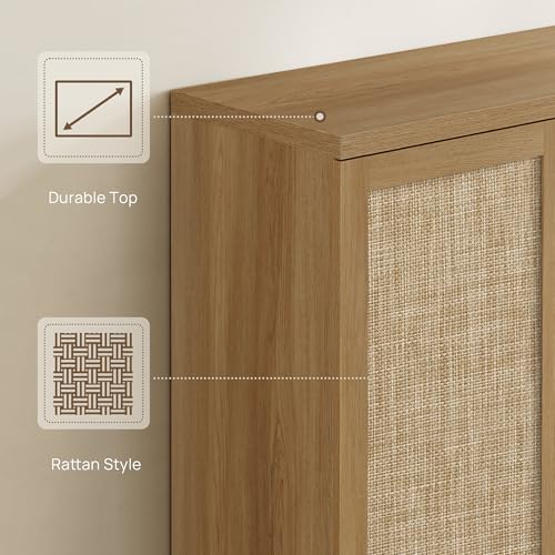 Rattan Shoe Storage Cabinet